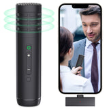 Wireless Handheld Microphone for iPhone iPad, Interview Wireless Recording Mic for Video Vlog TikTok
